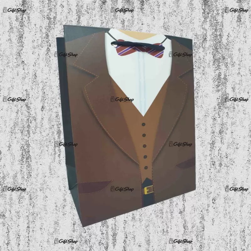 Plasa cadou, model costume, brown 6a