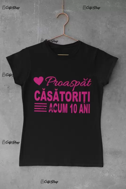 Proaspat casatoriti, tricou cu mesaj