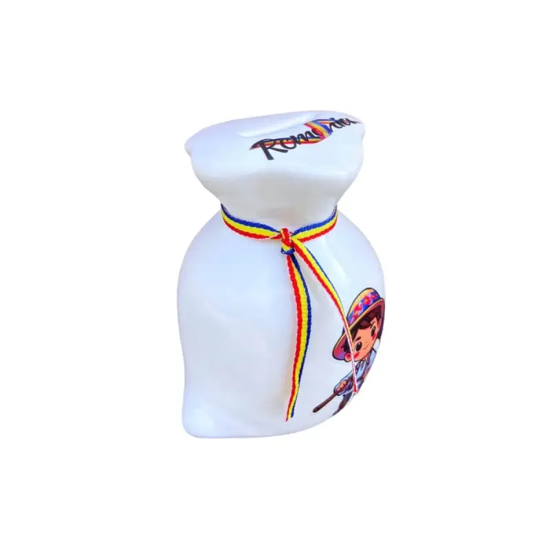 Baiat cu steag, pusculita suvenir sac