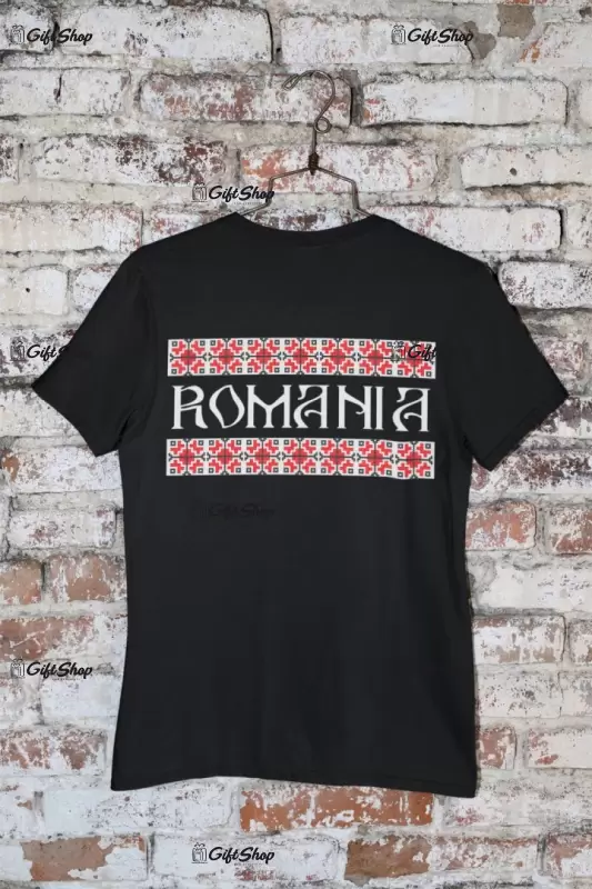 Romania model traditional, tricou cu mesaj, model 2