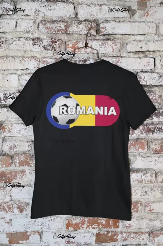 Romania fotbal, tricou cu mesaj, model 2