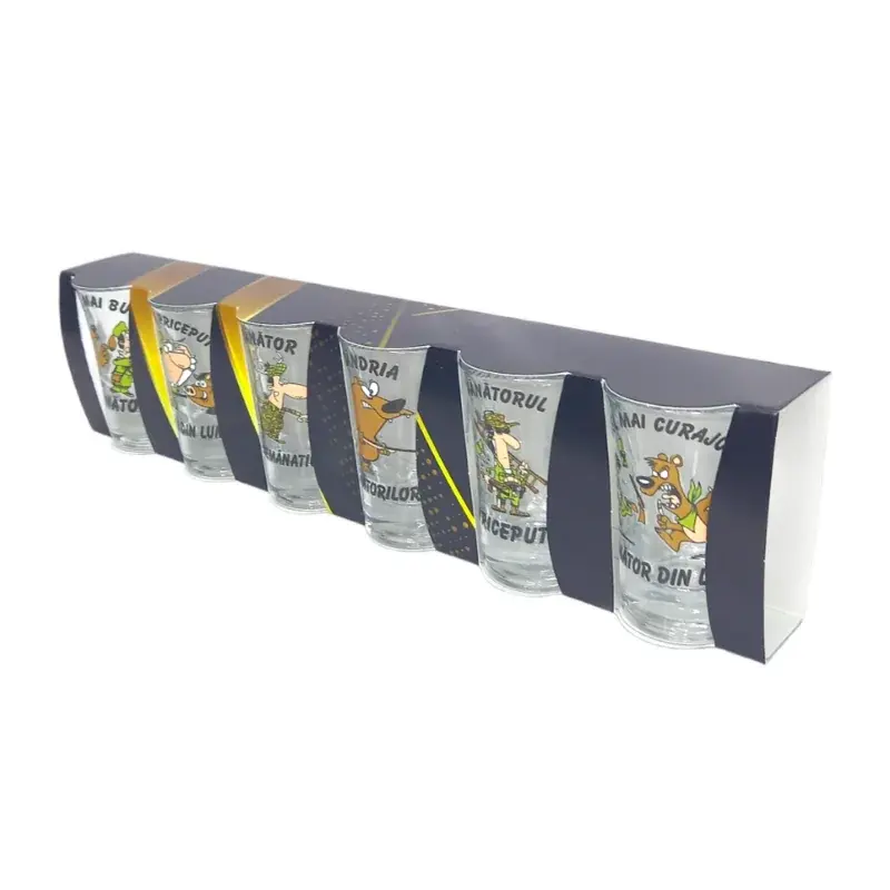 Vanator, set 6 pahare pentru tarie