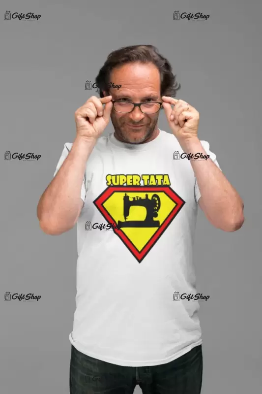 Super tata, tricou cu mesaj