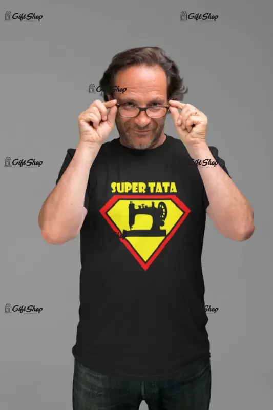 Super tata, tricou cu mesaj