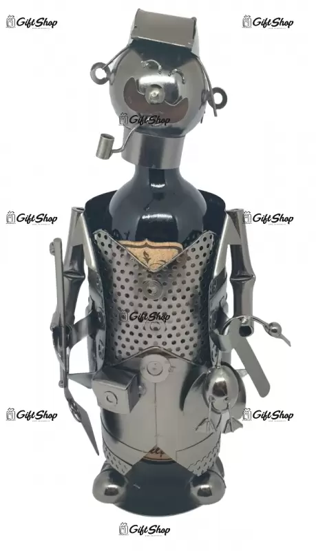 Vanator, suport sticla vin din metal, model a