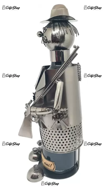 Vanator, suport sticla vin din metal, model b