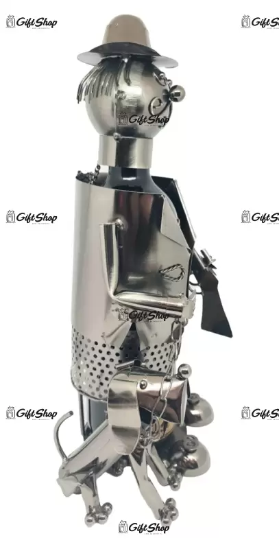 Vanator, suport sticla vin din metal, model b