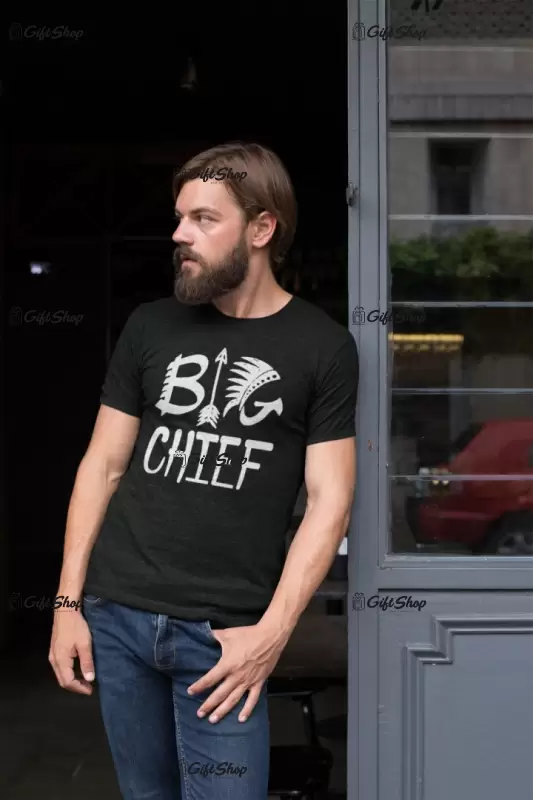 Tribe big chief, tricou cu mesaj