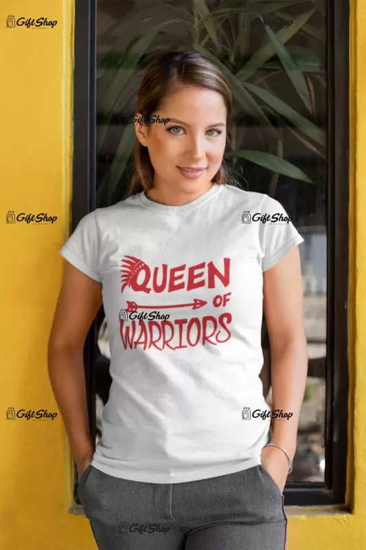 Tribe queen of warriors, tricou cu mesaj