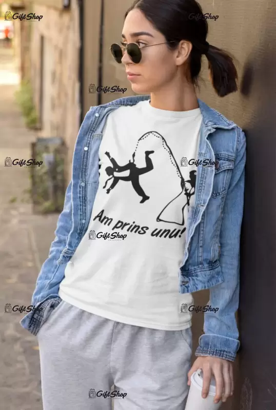 Am prins unul!, tricou cu mesaj