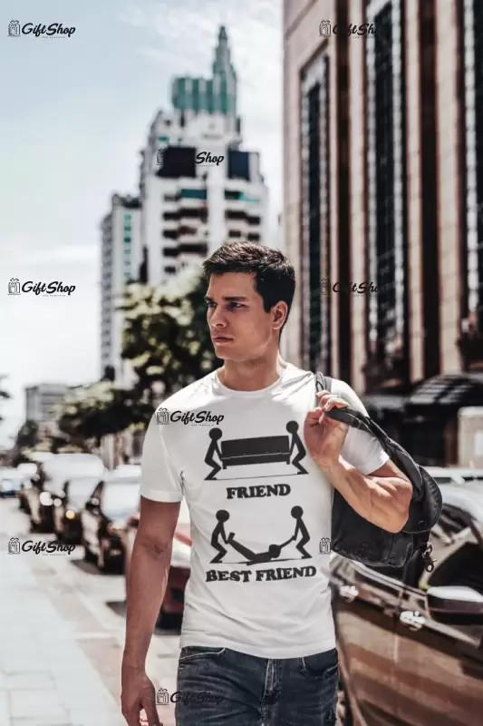 Friend best friend, tricou cu mesaj