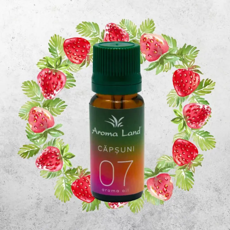 Capsuni, 10 ml, ulei parfumat, pentru aromaterapie si odorizare