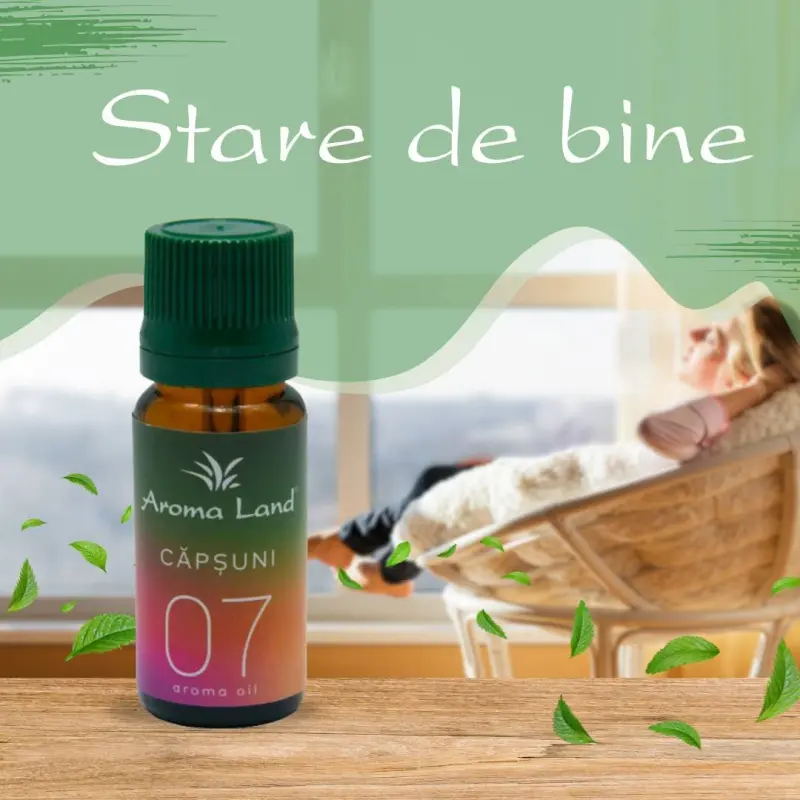 Capsuni, 10 ml, ulei parfumat, pentru aromaterapie si odorizare