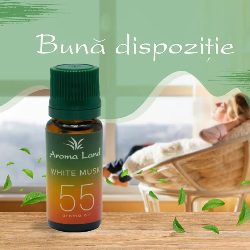 White musk, 10 ml, ulei parfumat, pentru aromaterapie si odorizare