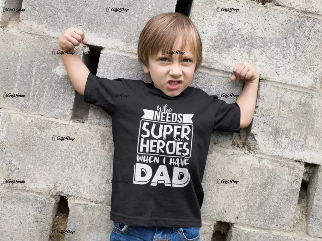 Who needs super heroes, tricou cu mesaj c