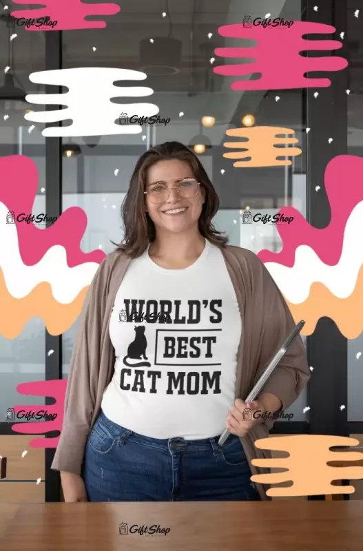 World`s best cat mom, tricou cu mesaj, tgs0233