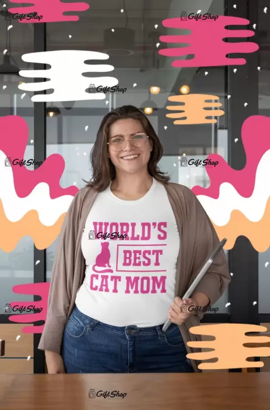 World`s best cat mom, tricou cu mesaj, tgs0233