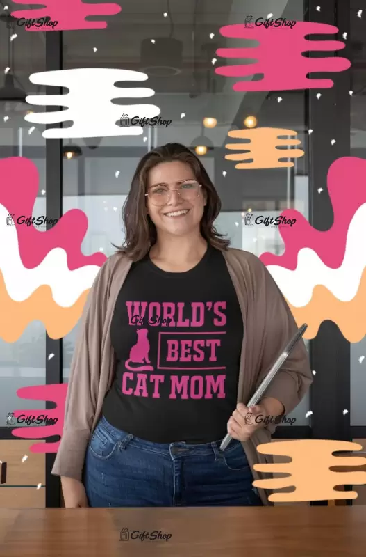 World`s best cat mom, tricou cu mesaj, tgs0233