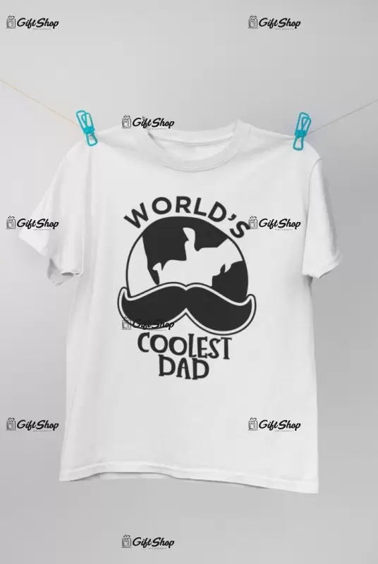 World`s coolest dad, tricou cu mesaj
