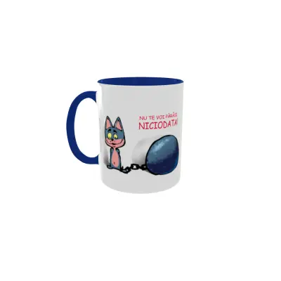 Nu te voi parasi niciodata, cana ceramica, 330ml