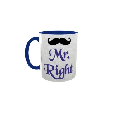 Mr. right, cana ceramica, 330ml, model 1