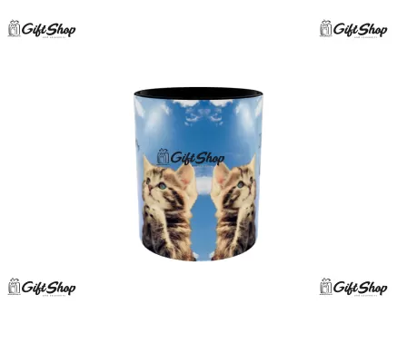 Cana albastra gift shop personalizata cu mesaj, Istenem kerlek adj turelmet, din ceramica, 330ml
