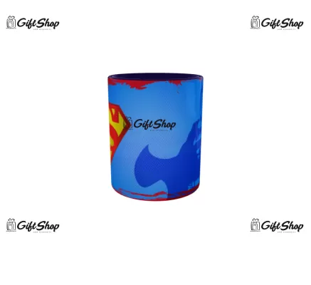 Cana albastra gift shop personalizata cu mesaj, spiderman, model 5, din ceramica, 330ml