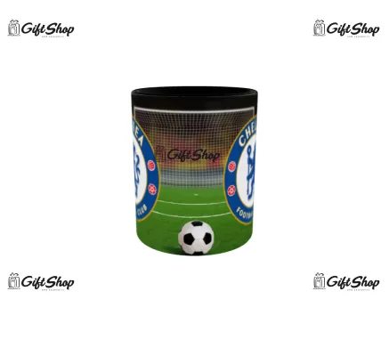 Cana neagra gift shop personalizata cu mesaj, chelsea football club, din ceramica, 330ml