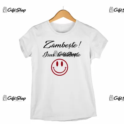 Zambeste! isus te iubeste , tricou cu mesaj.
