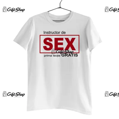 Instructor de sex, tricou cu mesaj