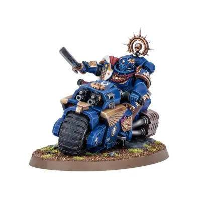 Captain on bike, space marines, warhammer 40k, games workshop, model 48-113