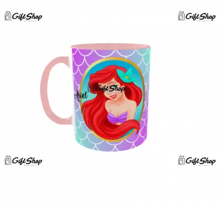 Cana personalizata gift shop, Little mermaid ariel, din ceramica, 300 ml