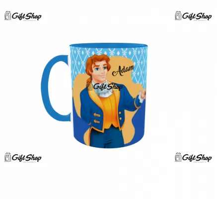 Cana personalizata gift shop, BEAUTY AND THE BEAST, model 4, din ceramica, 300 ml