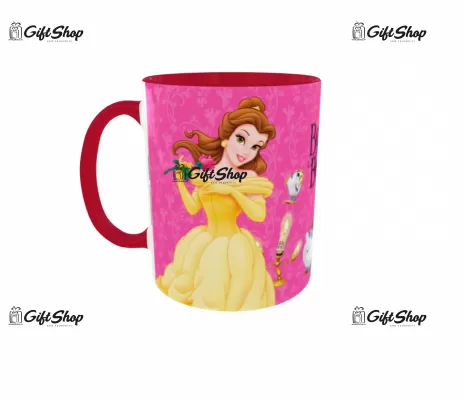 Cana personalizata gift shop, BEAUTY AND THE BEAST, model 10, din ceramica, 300 ml