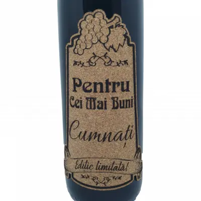 Pentru cei mai buni cumnati, eticheta pluta cu mesaj