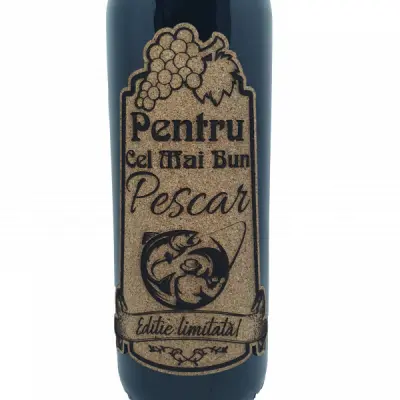 Pentru cel mai bun pescar, model 1, eticheta pluta cu mesaj