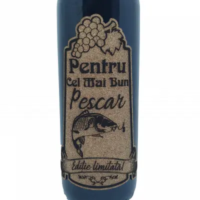 Pentru cel mai bun pescar, model 2, eticheta pluta cu mesaj