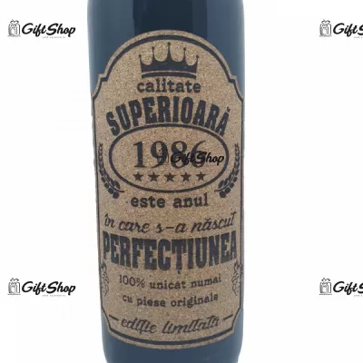 1986 este anul in care s-a nascut perfectiunea, editie limitata, rosu predellea abruzzo, sec, 12.5% alc