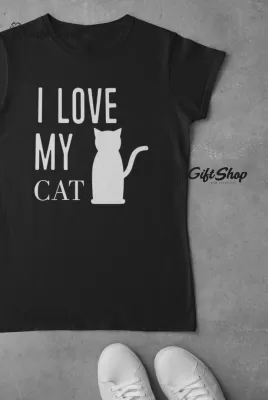 I Love My Cat - Tricou Personalizat