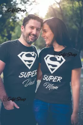 Super mom & dad -   set 2 tricouri personalizate